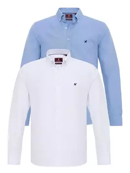 Рубашка обычного кроя на пуговицах Williot Fernando, цвет Blue/White