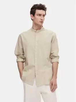 Рубашка обычного кроя New Linen 16079054 Selected Homme, бежевый