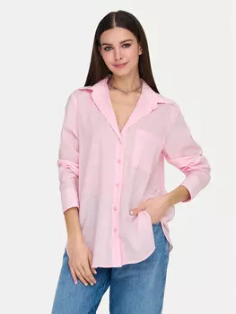 Рубашка обычного кроя Salina 15335255 Only, розовый
