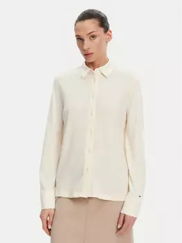 Рубашка обычного кроя WW0WW45983 Tommy Hilfiger, бежевый