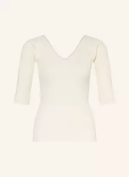 Рубашка Oceano с рукавами 3/4 Weekend Max Mara, экрю