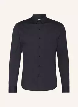 Рубашка очень узкого кроя SANDRO, темно-синий