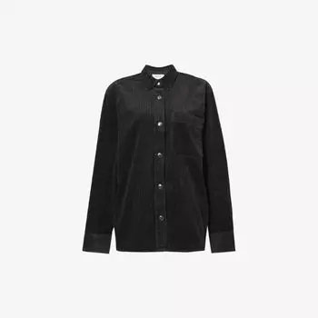 Рубашка Odele из хлопка и вельвета с длинными рукавами Agolde, серый