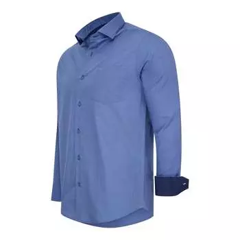 Рубашка однотонная Cappuccino Italia, синий