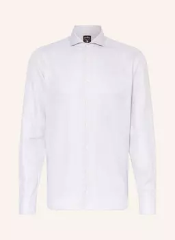 Рубашка однотонная из твила городского кроя Van Laack, серый