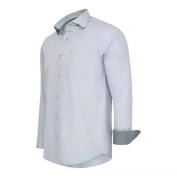 Рубашка однотонная серая Cappuccino Italia, серый