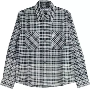 Рубашка Off-White Allover Degrade Flannel Shirt 'Blue/Black', разноцветный