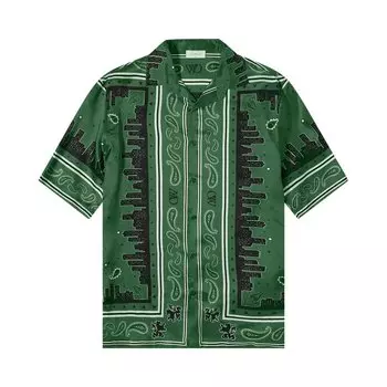Рубашка Off-White Bandana Bowling Shirt, разноцветный