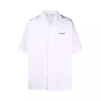 Рубашка Off-White Caravag Arrow Holiday Shirt 'White', белый