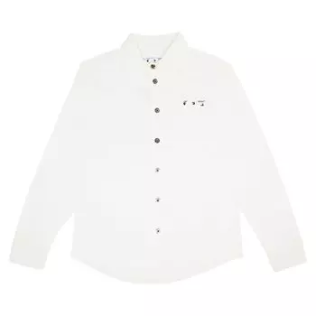 Рубашка Off-White Caravag Paint Denim Shirt 'White', белый