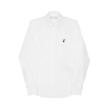 Рубашка Off-White Hands Off Classic Shirt 'White/Black', белый