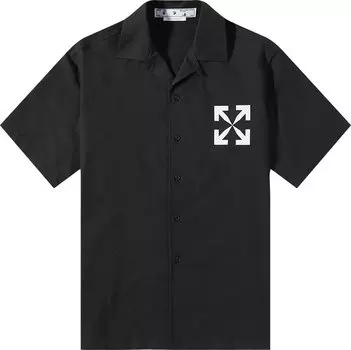 Рубашка Off-White Single Arrow Holiday Shirt 'Black/White', черный