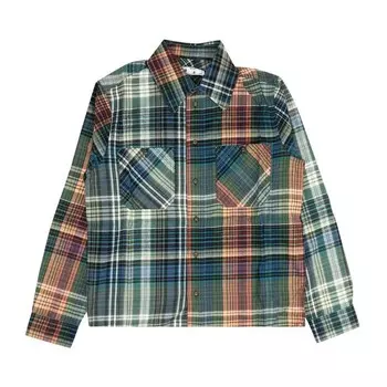 Рубашка Off-White Stencil Flannel Check Shirt Blue, синий