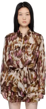 Рубашка Off-White & Tan Nath Isabel Marant Etoile