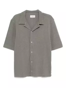 Рубашка Officine Generale из хлопка, серый