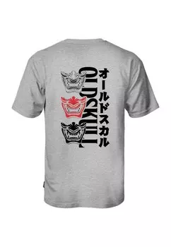 Рубашка Oldskull Asian Triple Mask, серый