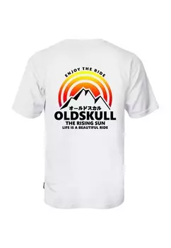 Рубашка Oldskull Rising Sun, белый