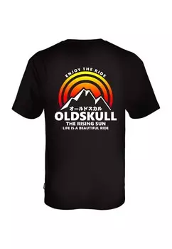 Рубашка Oldskull Rising Sun, черный