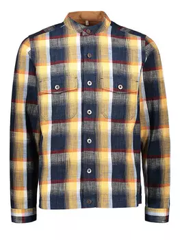 Рубашка OLYMP, цвет dunkelblau/gelb