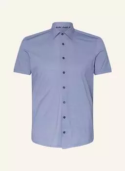 Рубашка OLYMP Kurzarm-Level Five 24/Seven body fit, темно-синий