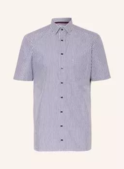 Рубашка OLYMP Kurzarm-Tendenz modern fit, темно-синий