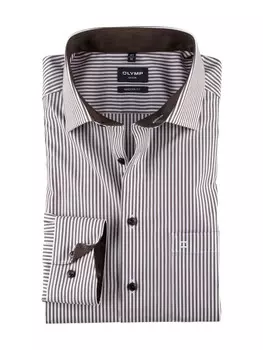 Рубашка OLYMP modern fit, коричневый