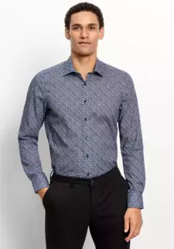 Рубашка OLYMP с длинными рукавами "Level Five Body Fit", цвет морской волны