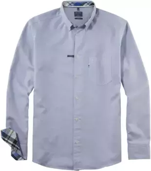 Рубашка OLYMP с длинными рукавами "Повседневная", синий