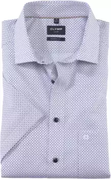 Рубашка OLYMP с короткими рукавами "Luxor Modern Fit", белый