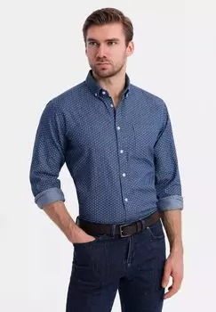 Рубашка Ombre, темно-синий