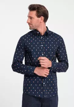 Рубашка Ombre, темно-синий