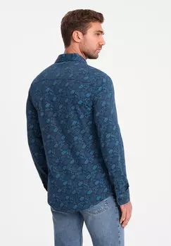 Рубашка Ombre, темно-синий