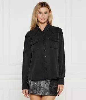 Рубашка One Teaspoon Regular Fit, черный