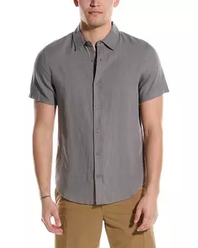 Рубашка Onia Standard из смесового льна, серый