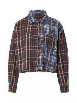 Рубашка ONLY Blouse, цвет marine blue/light blue