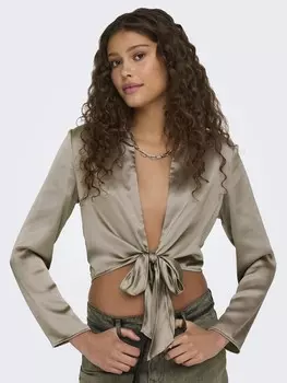 Рубашка ONLY Blouse IDETY, цвет grey/taupe
