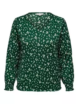 Рубашка ONLY Carmakoma Carola, темно-зеленый