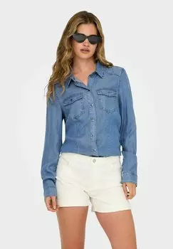 Рубашка ONLY, цвет Medium Blue Denim