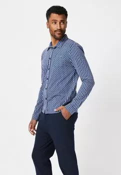 Рубашка ONLY HAVE EYES 42 WITH A GRAPHIC PRINT 4funkyflavours, цвет blue