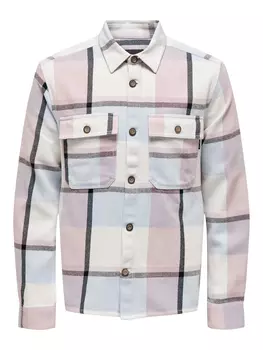 Рубашка ONLY Holzfller Twill Overshirt ONSMAR, синий