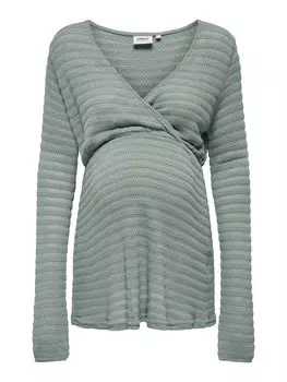 Рубашка Only Maternity, зеленый