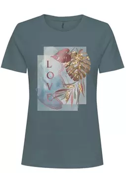 Рубашка ONLY ONLKITA, цвет Opal/Pastel blue