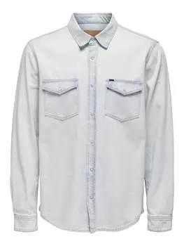 Рубашка ONLY ONSBANE DENIM, синий