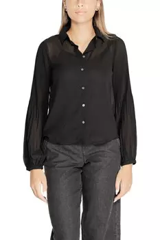 Рубашка ONLY полупрозрачная, черный