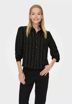 Рубашка ONLY с принтом, черный