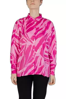 Рубашка ONLY с принтом, фуксия
