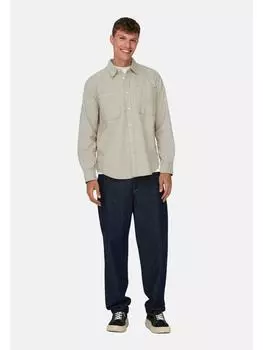 Рубашка Only&Sons, бежевый