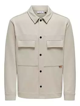 Рубашка ONLY & SONS Hemd - Regular fit -, бежевый