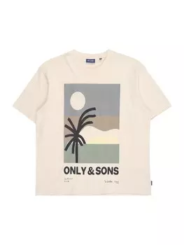 Рубашка Only & Sons Junior OSJARTSY, цвет Cream/Dark beige