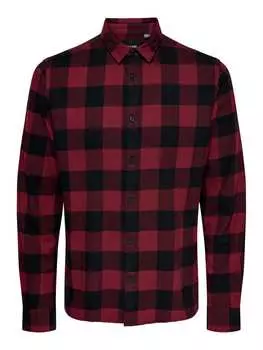 Рубашка Only&Sons, красный